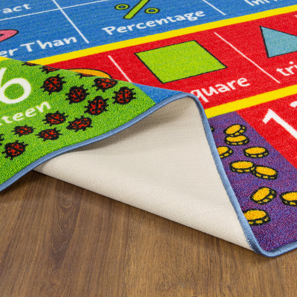 Zoomie Kids Weranna Kids Rug Math Numbers Shape Educational Learning ...