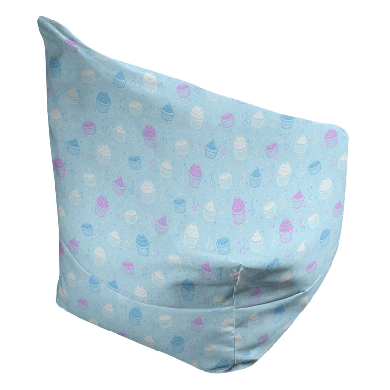 Petite chaise à sacs à billes & Leffel, H 86 po x l 2 po x P 43 po, Bleu / Mauve, Pas de bourre