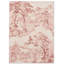 Wool Toile Area Rug in Light Pink-74187212