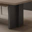 Table de salle à manger rectangulaire couleur pierre claire-1102939719