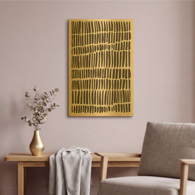 « Coups de chance » de Melissa Averinos, tableau mural en métal doré, 40,6 x 61 cm