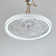 20" 7-Blade Dimmable Ceiling Fan with LED Light and Remote Control
