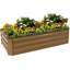Lit de jardin surélevé rectangulaire en acier galvanisé Ippolito - brun - 48 po x 24 po x 11,75 po - ensemble de 2-1188451416-1087888552-1184900159