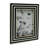 4" x 6" Decorative Photo Frame - Contemporary Polyresin Black and White Dimensional Line Design