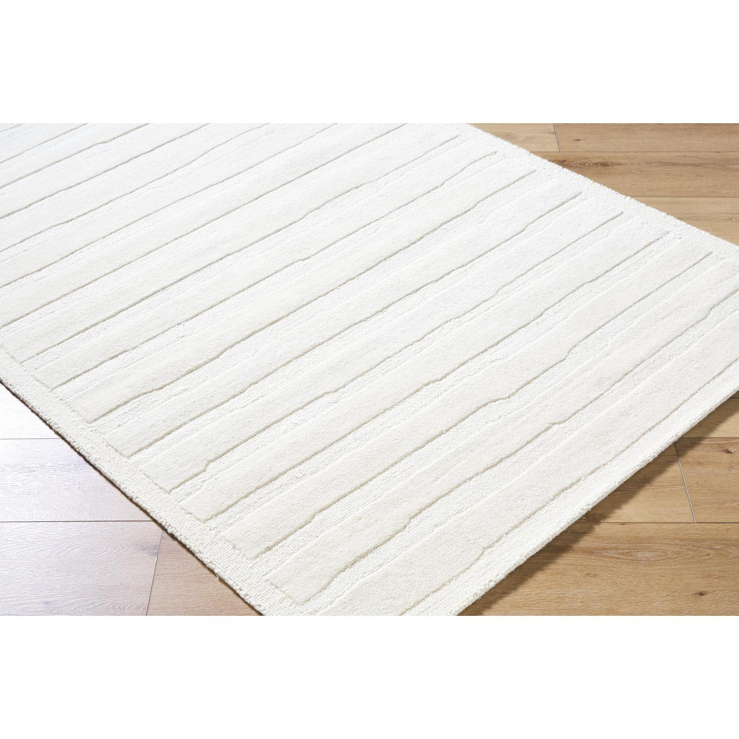Polett Hand-Tufted Striped Rug, Rectangle 2' x 3'