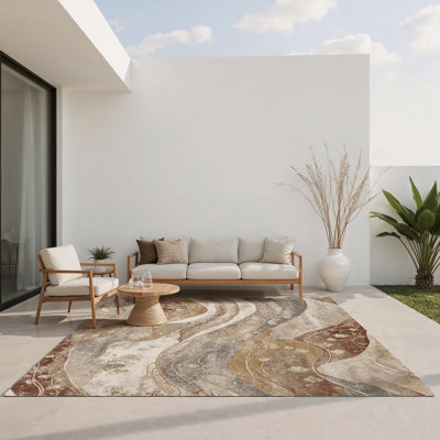 Tapis intérieur et extérieur Serene Tide