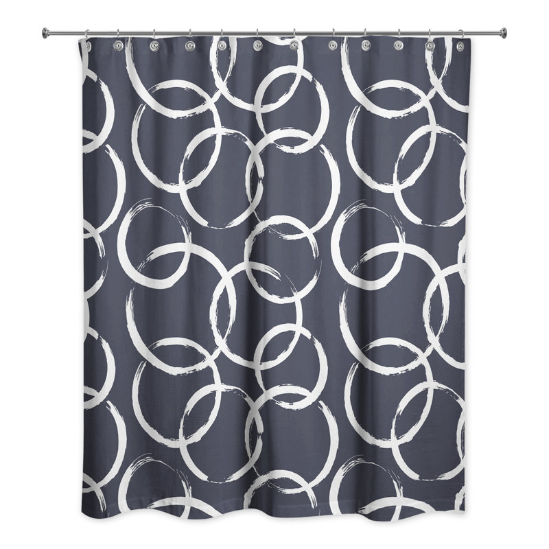 Rideau de douche Rixte, Bleu marine