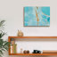  «Turquoise Stream 2» par Annie Warren, art mural sur toile, 16 po x 12 po