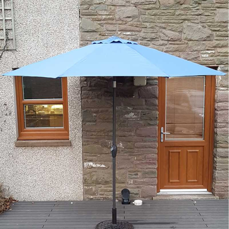 270cm Market Parasol, Cornflower Blue