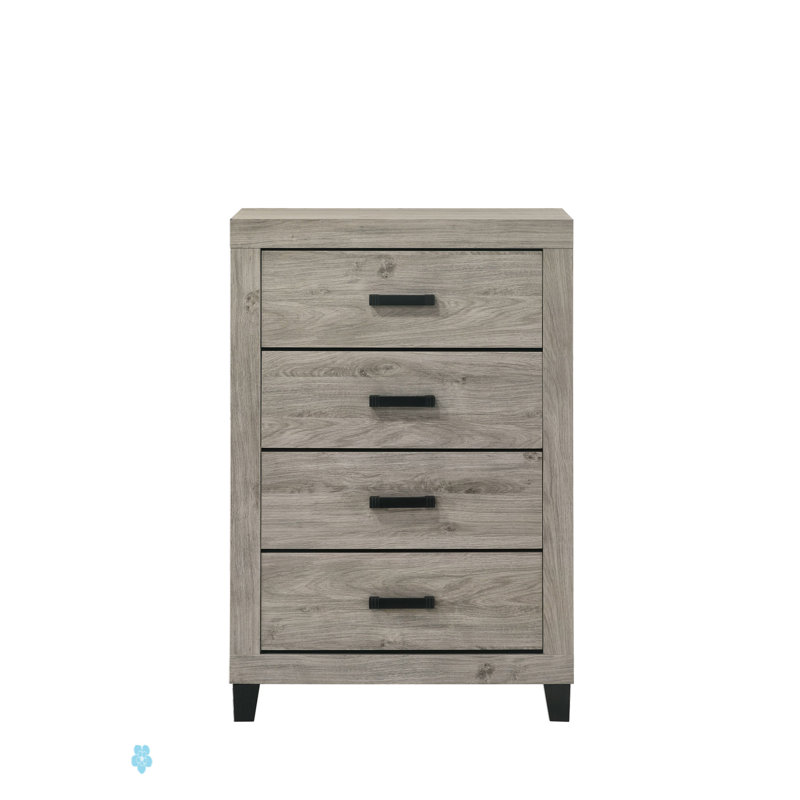Commode à finition gris clair