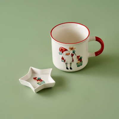 Ensemble de grandes tasses en porcelaine Elfie