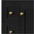 "24" Black Bathroom Vanity With Sink, MDF & Rubberwood Construction, 3 Drawers & Cabinet With Adjustable Shelves, Modern Design For Small To Medium Bathrooms"-1850793693