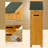 Solid Wood Outdoor Cabinet - Long-term & With Extra Hooks Ample Shed Made Of Natural Construction