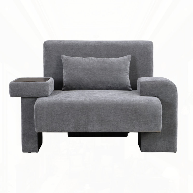 Fauteuil surdimensionné de 48 po de largeur, Gris