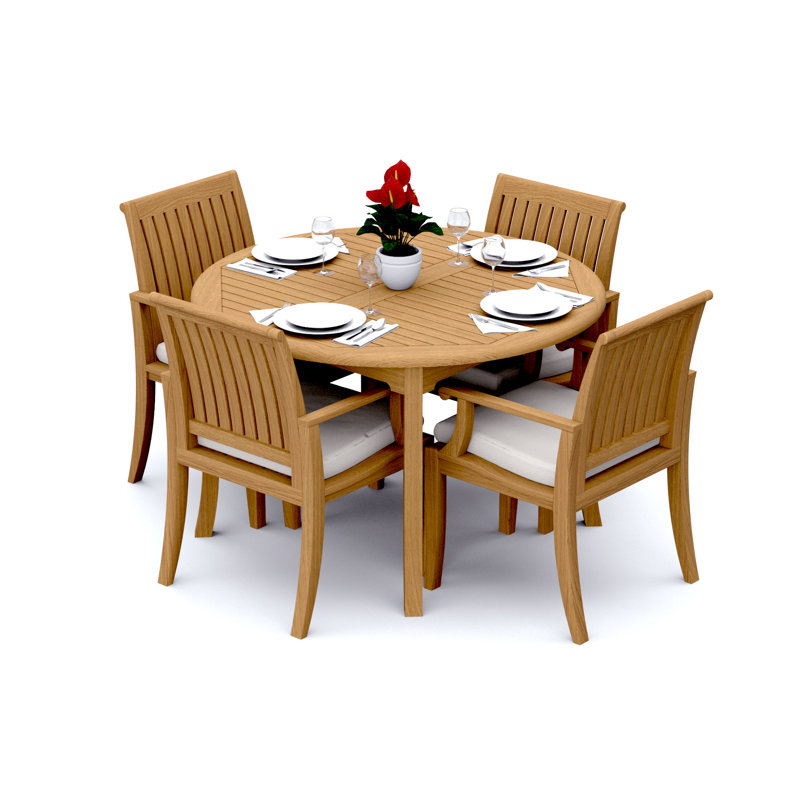 Lagos Outdoor - Piece Teak Dining Set, 4