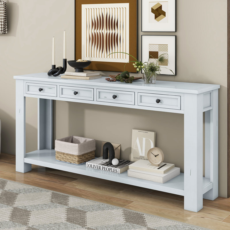 Hagberg 64.23'' Console Table, White