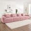 Canapé modulaire sans siège avec sièges profonds, conception moderne et coussins décoratifs, idéal pour les réunions de famille et la détente-1401637052-1401637053