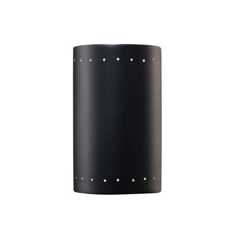 Tenny Integrated LED Outdoor Flush Mount, 9.5" H x 5.75" W x 4.5" D, 12W, Carbon Matte Black