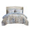 Elegant 7-piece Queen Bedding Set, Premium Microfiber, Floral-chic Design For Year-round Comfort