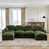 Green+4 Seat+2Ottoman
