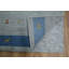 Tapis tribal rayé bleu / gris pour vestibule 2 pi 3 pi Tribal