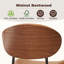 Chaises de salle à manger rembourrées en cuir de polyuréthane, chaises d'appoint pour salles à manger, cuisines et salons (ensemble de 2)-1830613227-1829967044