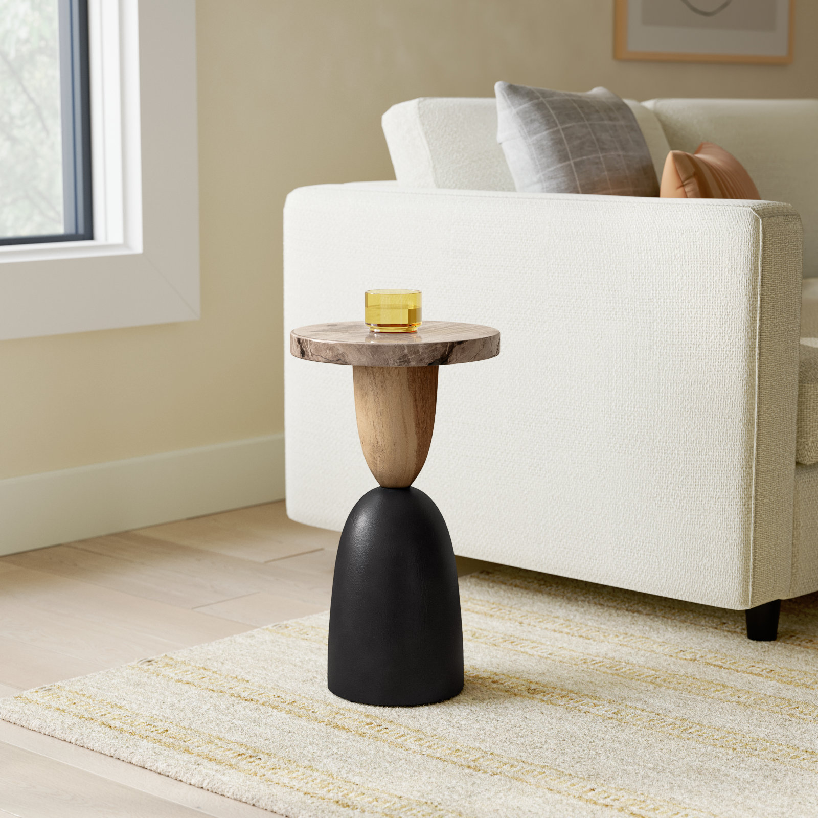 Magnolia 20" Solid Wood Accent Table