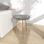 Table d'appoint en céramique avec plateau en marbre noir Erhart