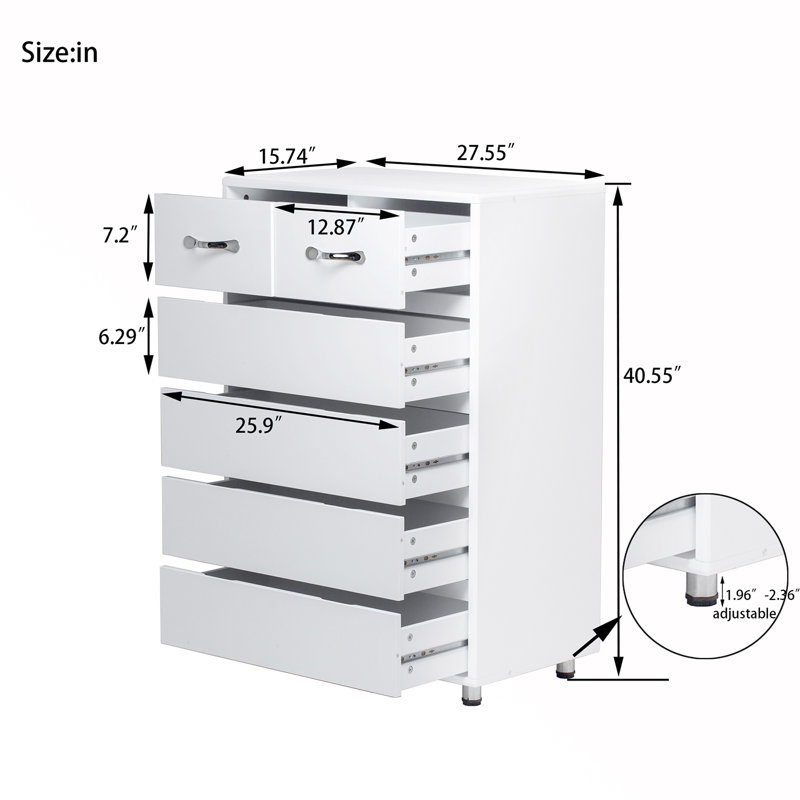 Versatile Multi-Drawer Side Table for Home Organization and Decoration
