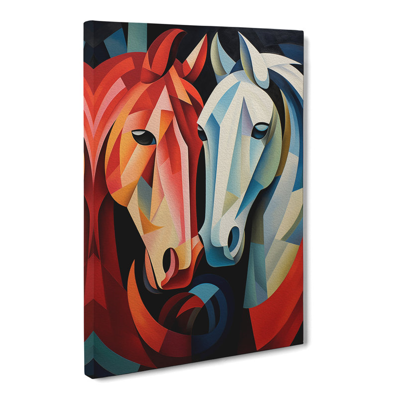 Pony Cubism No.2 - Wrapped Canvas, 50cm H x 35cm W x 3cm D