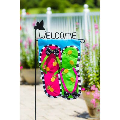 Bourassa Double Sided 18'' H x 12.5'' W Polyester Garden Flag