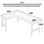Bureau en bois massif en forme de L-197282309