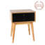 45.7cm W Solid Wood Bedside Table-289301349