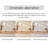 82.05" Beige Polyester Standard Sofabed cushion couch
