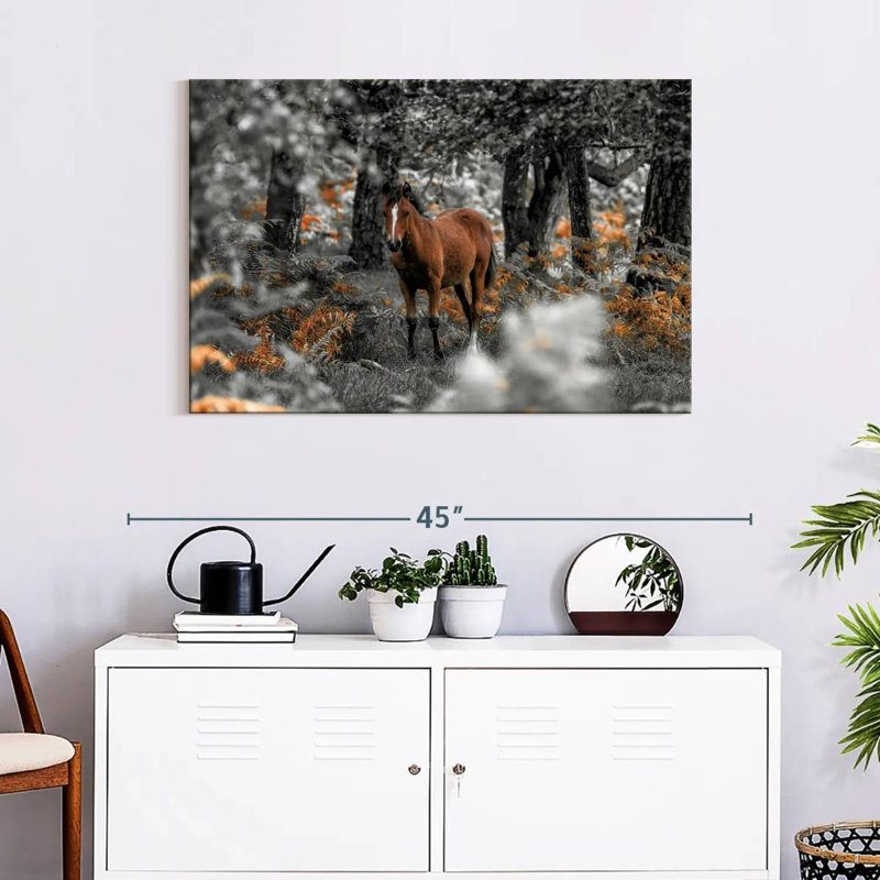 Brampt Horse Trails I, 24" H x 36" W