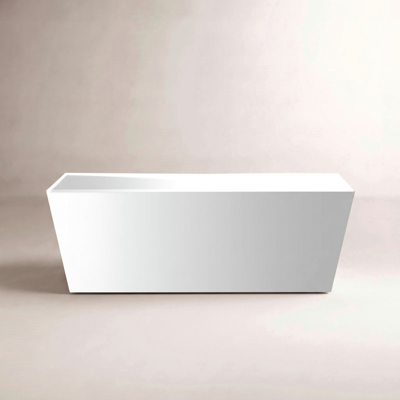 Baignoire autoportante en acrylique Chloe, Blanc pur