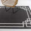 Liyuan Black/White Indoor/Outdoor Area Rug-862586131