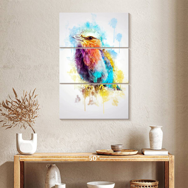 Brampt Lilac Breasted Roller, 57" H x 36" W