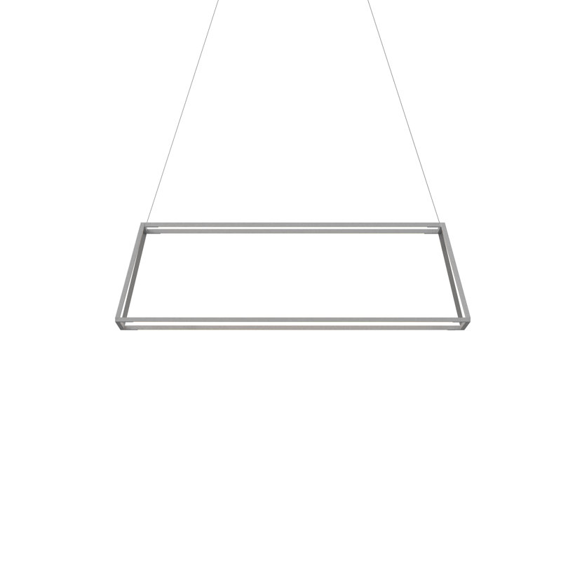 Z-Bar 4 - Light LED Pendant, Silver, 56"