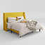 Lit plateforme tapissier à oreilles Bowdoin-350194824-350196599