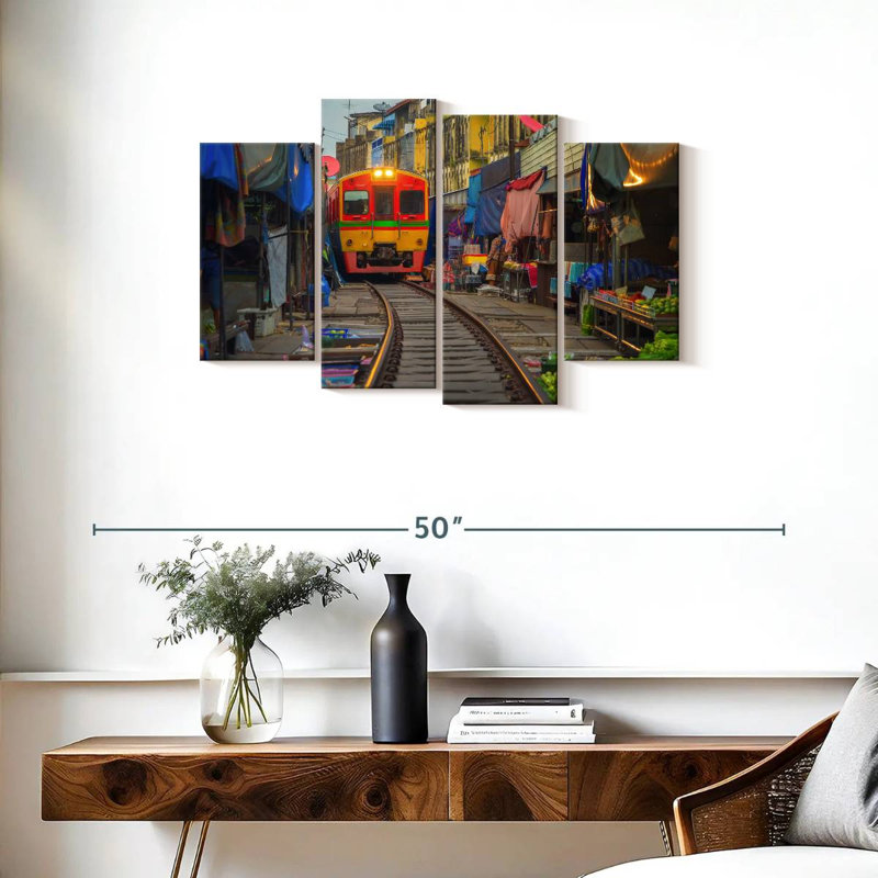 Lilie Mae Klong Railway Market, 22" H x 36" W