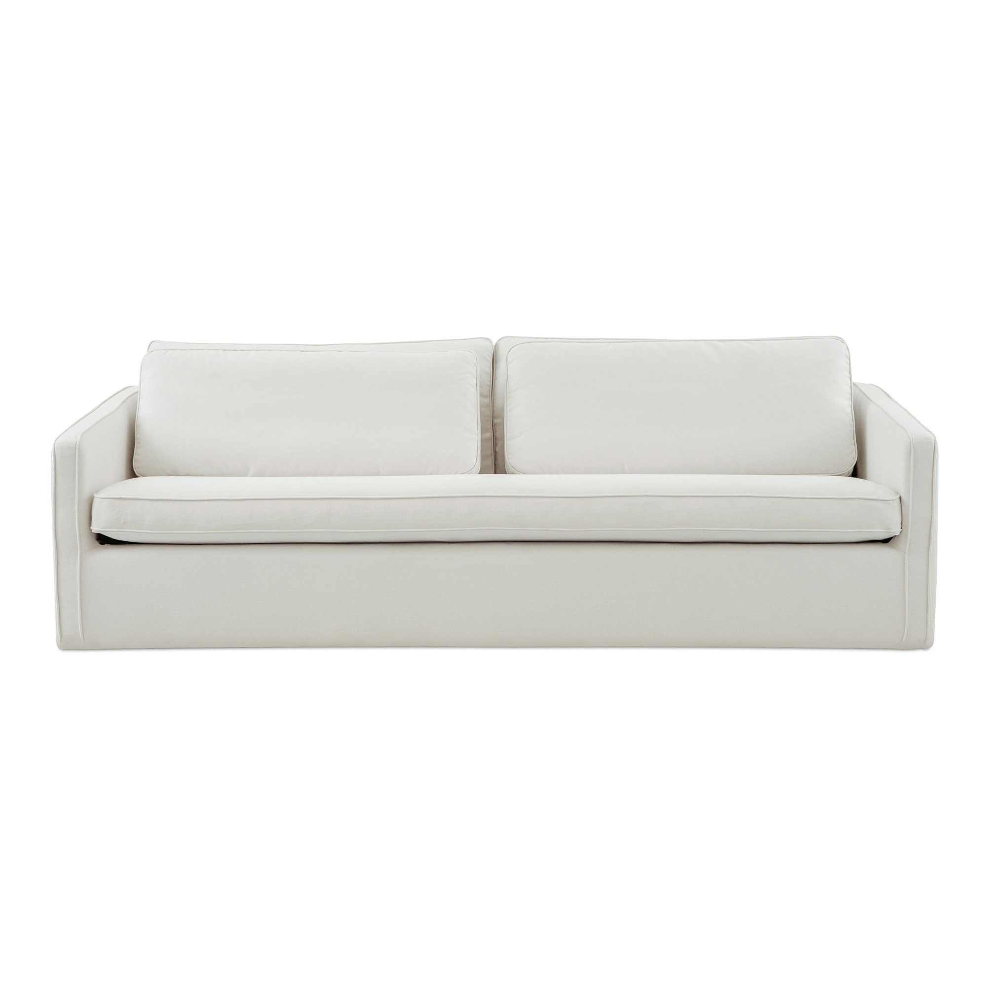 Trenten 91.3'' Round Arms Sofa, Ivory