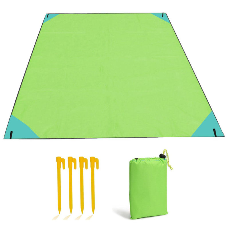 Couverture de pique-nique, service pour 4, Vert