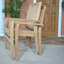 Chaise de patio empilable en teck Vassallo