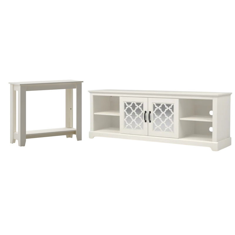 Wooler Transitional 2-Piece Living Room Furniture Set, Ivory