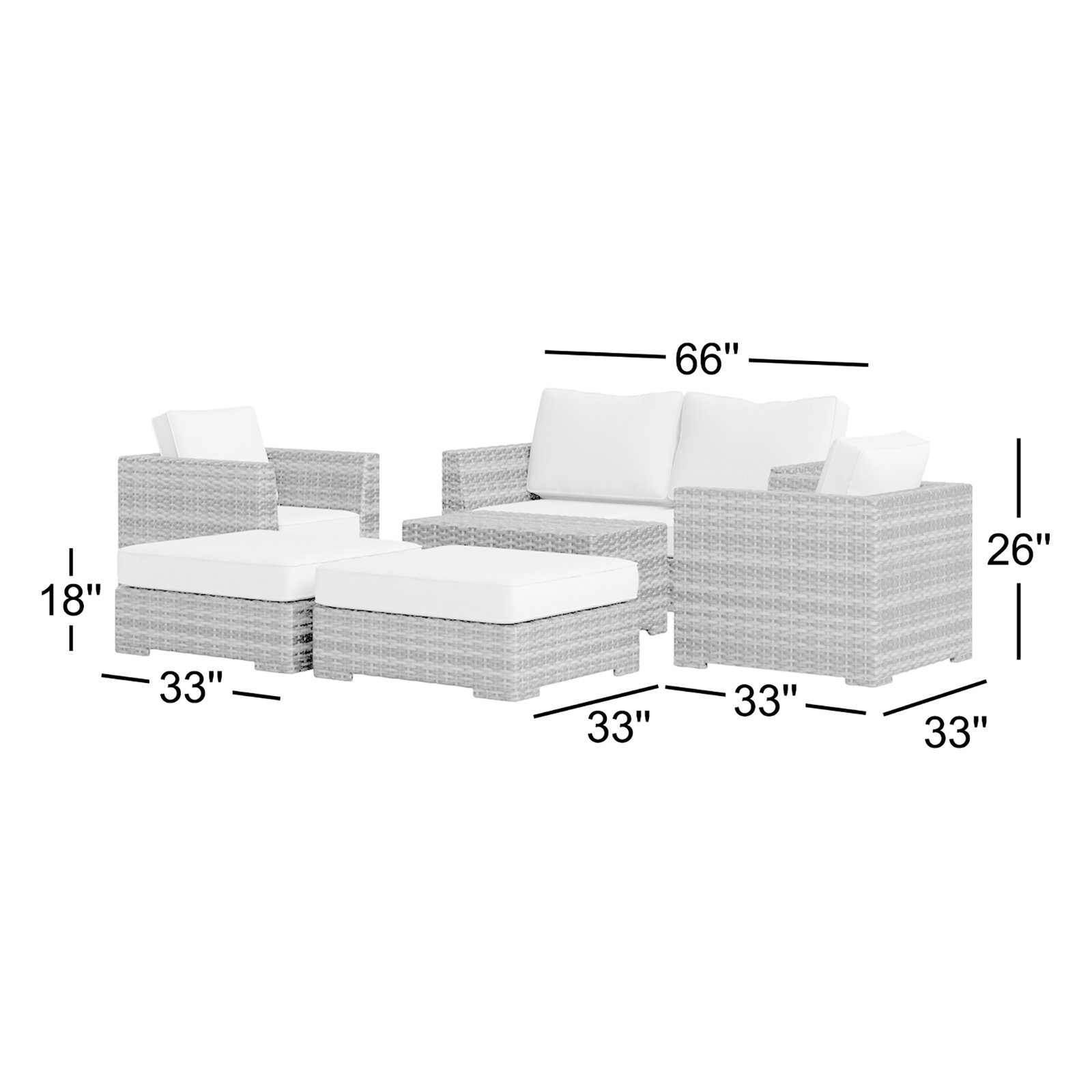 McDougal 6-Person Patio Seating Group