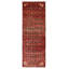 One of kind Hand-Knotted Andelz Red Rug 3'5" x 9'10"