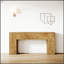 Table d'appoint rustique, console élégante en bois avec plateau renforcé robuste pour la durabilité et la facilité d'entretien-1642780753