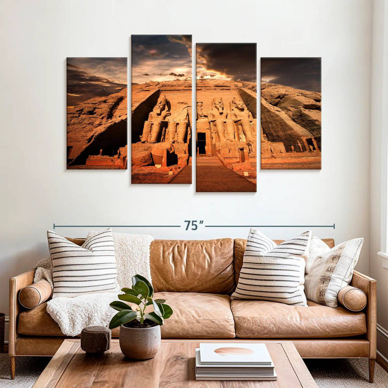 Adella Abu Simbel Temples, 42'' H x 68'' W