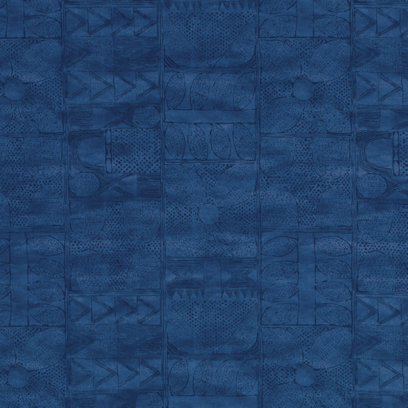 Robert Allen @Home Cassava 100% Cotton Fabric, Lapis